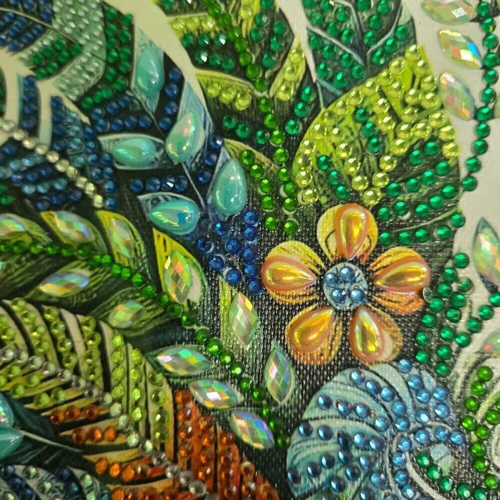 Completed Diamond Art Picture Rooster Size 9.8